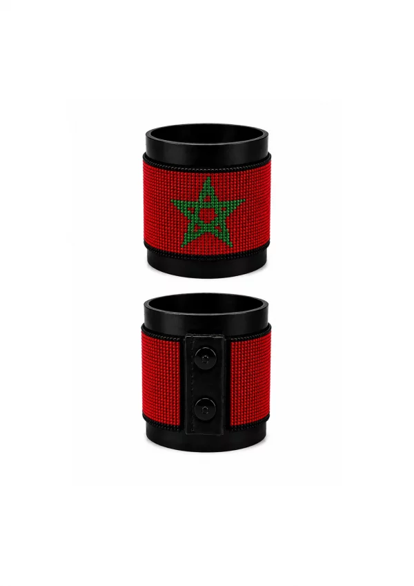 Morocco Signature Flag Bracelet Long Neck with Buttons.