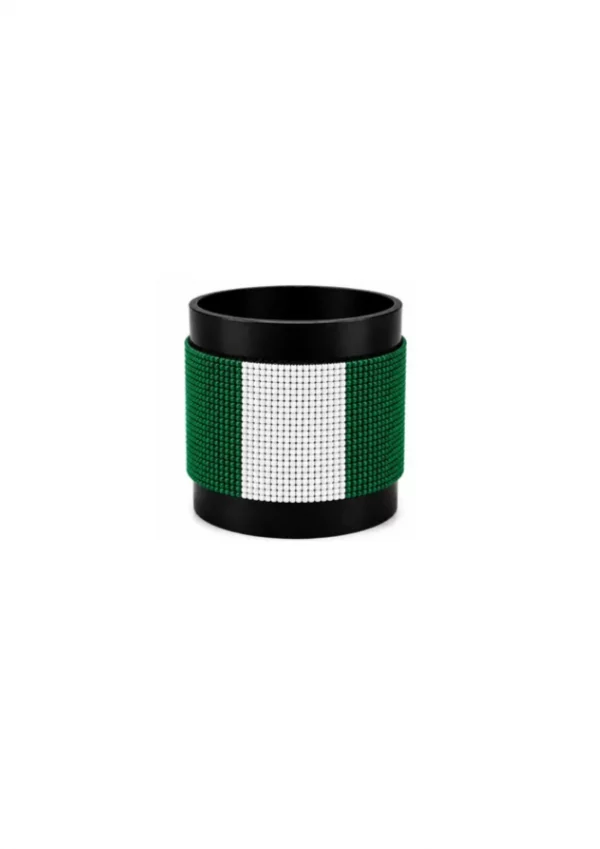 Nigeria Signature Flag Bracelet Long Neck with Buttons.