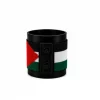 Palestine Signature Flag Bracelet Long Neck with Buttons handcrafted with beadwork in the colors of the Palestine flag.