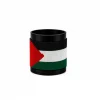 Palestine Signature Flag Bracelet Long Neck with Buttons handcrafted with beadwork in the colors of the Palestine flag.