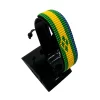 Saint Vincent and the Grenadines Flag Bracelet Adjustable handcrafted with beadwork in the colors of the Saint Vincent and the Grenadines flag.