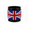 UK Signature Flag Bracelet Long Neck with Buttons handcrafted with premium beadwork featuring the United Kingdom flag and button closure.