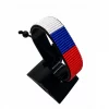 Slovenia Flag Bracelet Adjustable handcrafted with beadwork in the colors of the Slovenia flag.