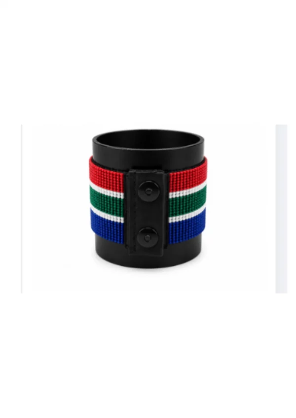 South Africa Signature Flag Bracelet Long Neck with Buttons.