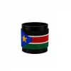 Sudan Signature Flag Bracelet Long Neck with Buttons handcrafted with beadwork in the colors of the Sudan flag.