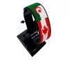 Algeria-Canada Flag Adjustable Bracelet Combo handcrafted with beadwork in the colors of the Algeria and Canada flags.
