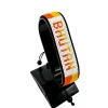Bhutan Flag Bracelet With Name Adjustable handcrafted with beadwork in the colors of the Bhutan flag featuring the name BHUTAN.