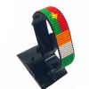 Burkina Faso-Côte d'Ivoire Flag Adjustable Bracelet Combo handcrafted with beadwork in the colors of the Burkina Faso and Côte d'Ivoire flags.