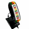 Cameroon Flag Bracelet With Name Adjustable handcrafted with beadwork in the colors of the Cameroon flag featuring the name CAMEROON.