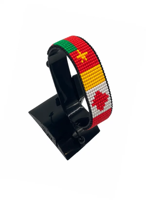 Cameroon-Canada Flag Adjustable Bracelet Combo