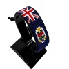 Cayman Islands Flag Bracelet Adjustable handcrafted with beadwork in the colors of the Cayman Islands flag.