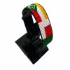 Comoros-Madagascar Flag Adjustable Bracelet Combo handcrafted with beadwork in the colors of the Comoros and Madagascar flags.