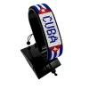 Cuba Flag Bracelet With Name Adjustable handcrafted with beadwork in the colors of the Cuba flag featuring the name CUBA.