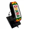 Ghana Flag Bracelet With Name Adjustable handcrafted with beadwork in the colors of the Ghana flag and the name "Ghana".