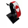 Greenland Flag Bracelet Adjustable handcrafted with beadwork in the colors of the Greenland flag.