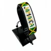 Jamaica Flag Bracelet With Name Adjustable handcrafted with beadwork in the colors of the Jamaica flag and the name "Jamaica".