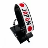 Japan Flag Bracelet With Name Adjustable handcrafted with beadwork in the colors of the Japan flag and the name "Japan".