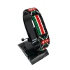 Kenya Flag Bracelet Mixed Version handcrafted with beadwork in the colors of the Kenya flag