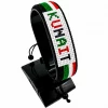 Kuwait Flag Bracelet With Name Adjustable handcrafted with beadwork in the colors of the Kuwait flag featuring the name KUWAIT.