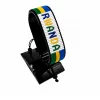 Rwanda Flag Bracelet With Name Adjustable handcrafted with beadwork in the colors of the Rwanda flag and the name "Rwanda".